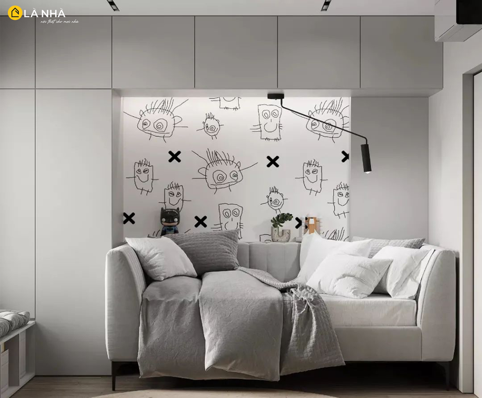 Mẫu ghế sofa xám phù hợp các bạn trẻ