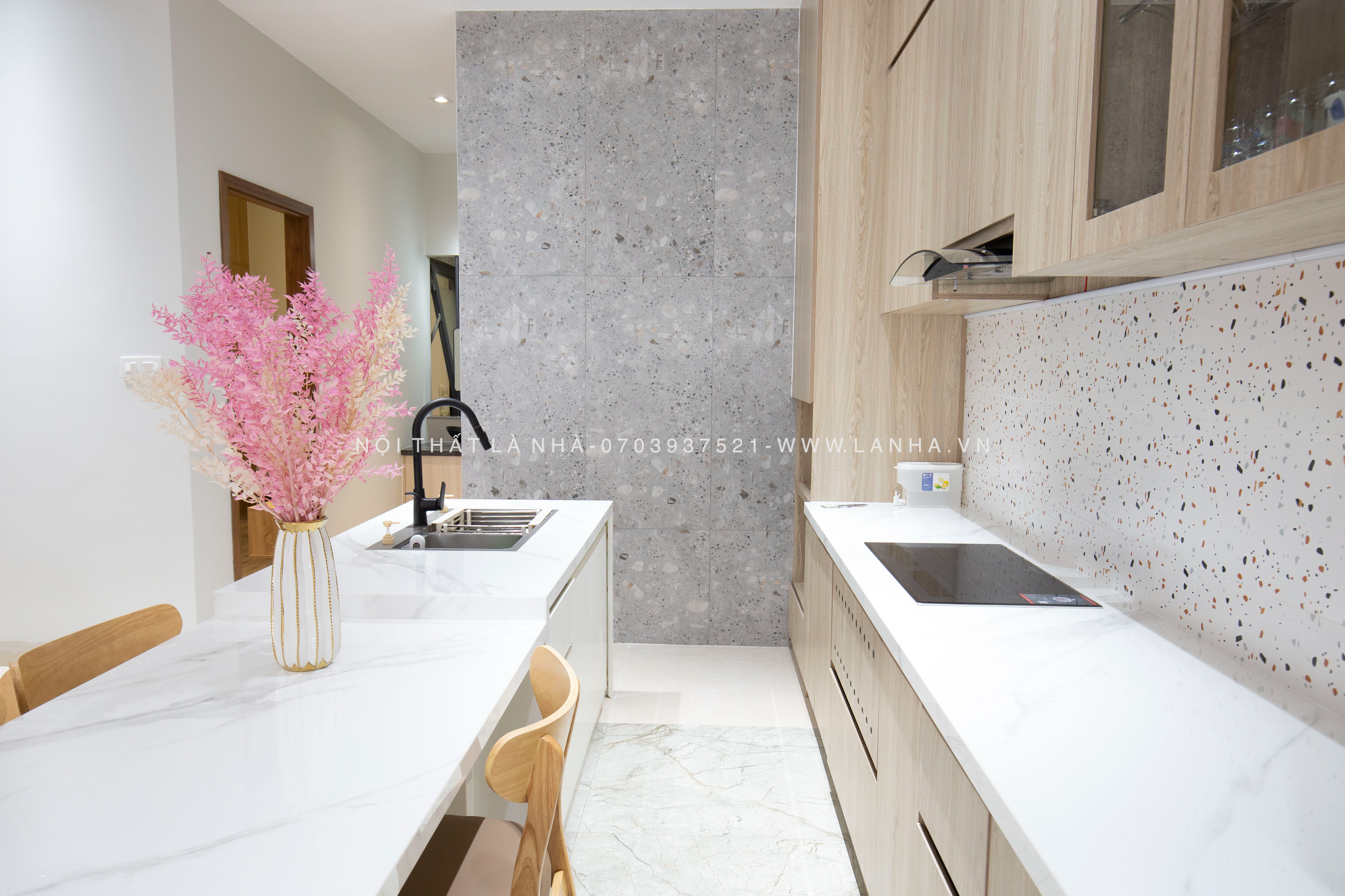 Mẫu tủ bếp phong cách hiện đại