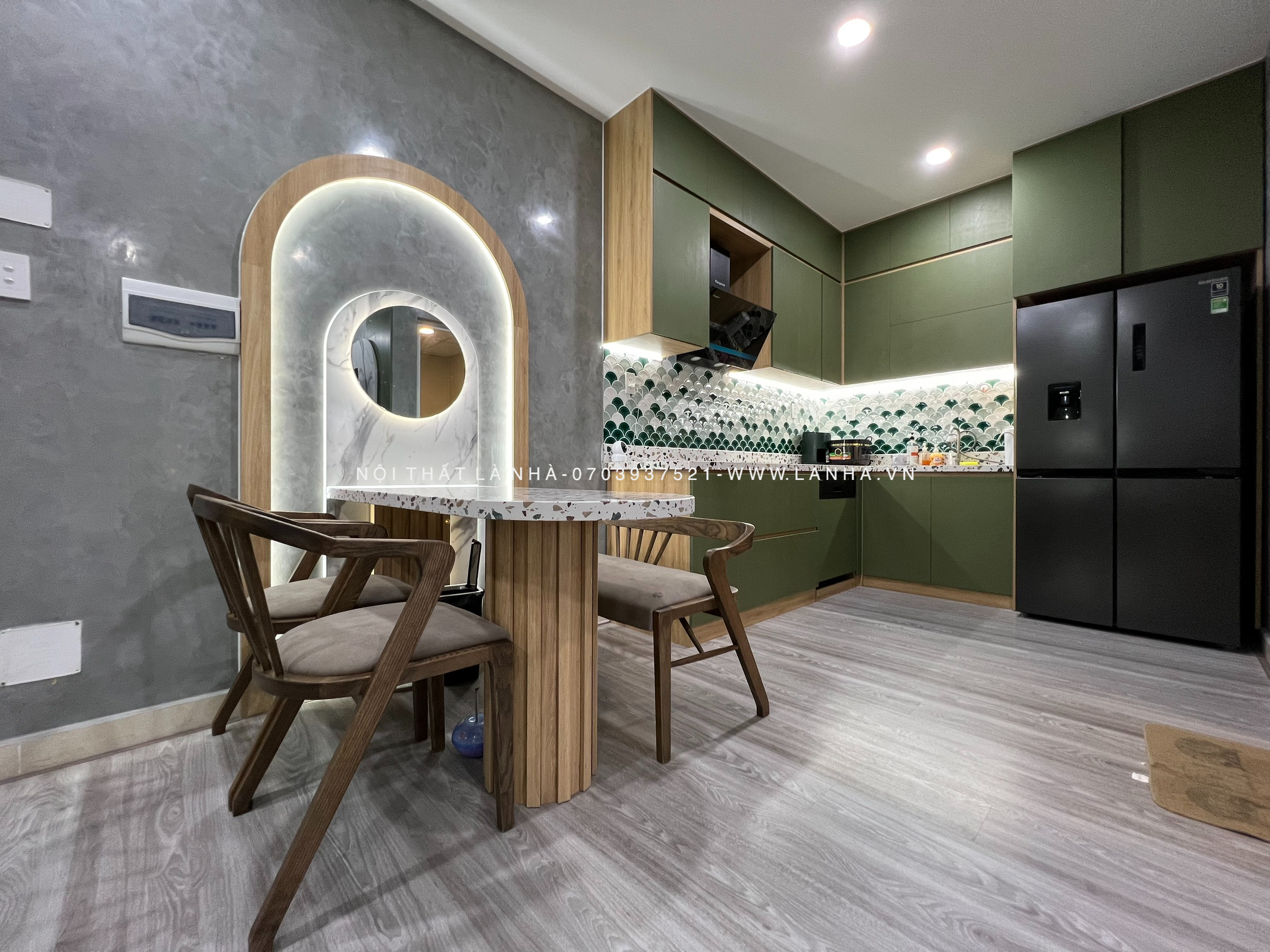 Căn hộ Dream Home màu xanh lá ấn tượng, nổi bật