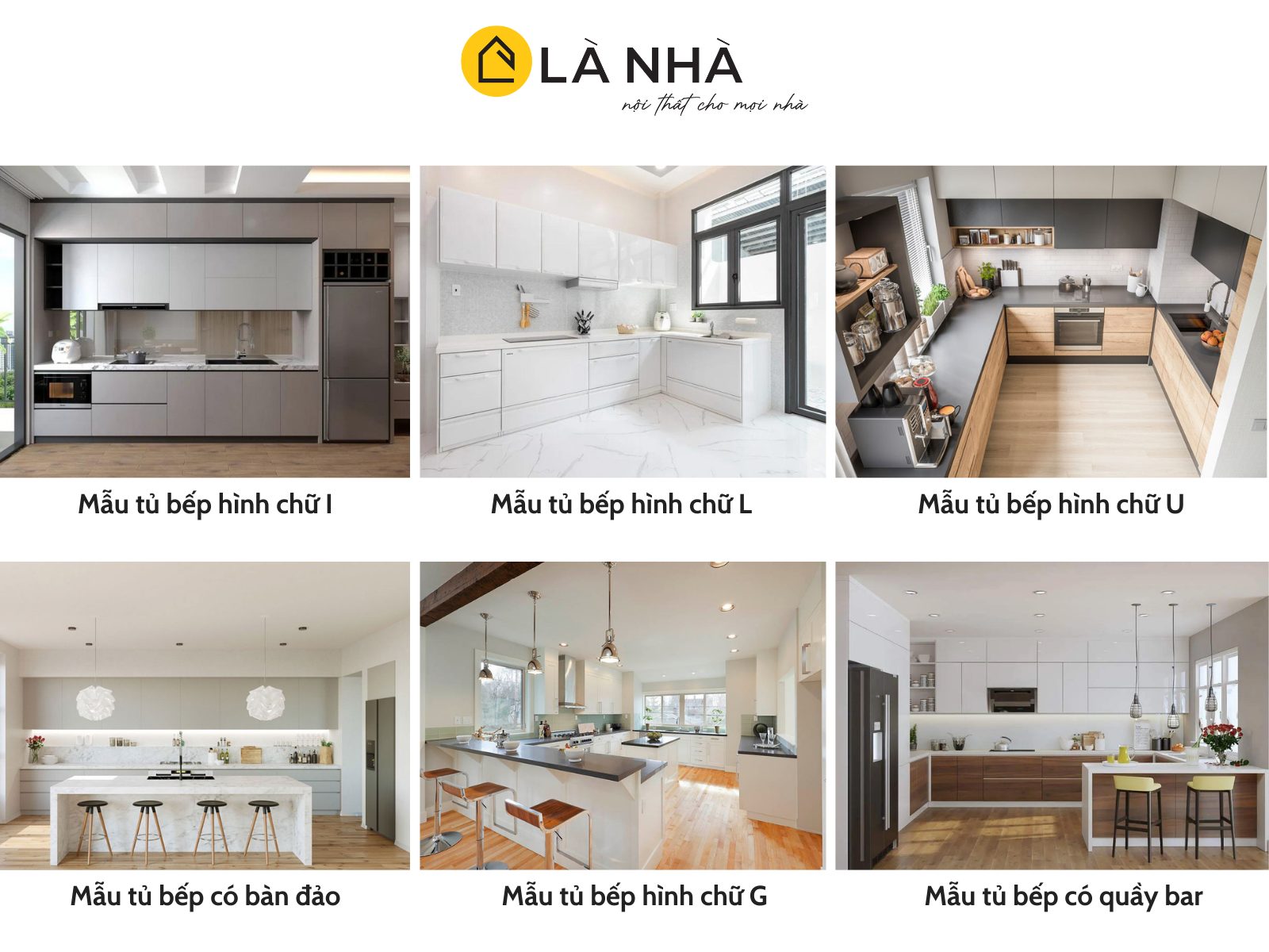 Hình ảnh các mẫu bếp được sử dụng phổ biến nhất hiện nay