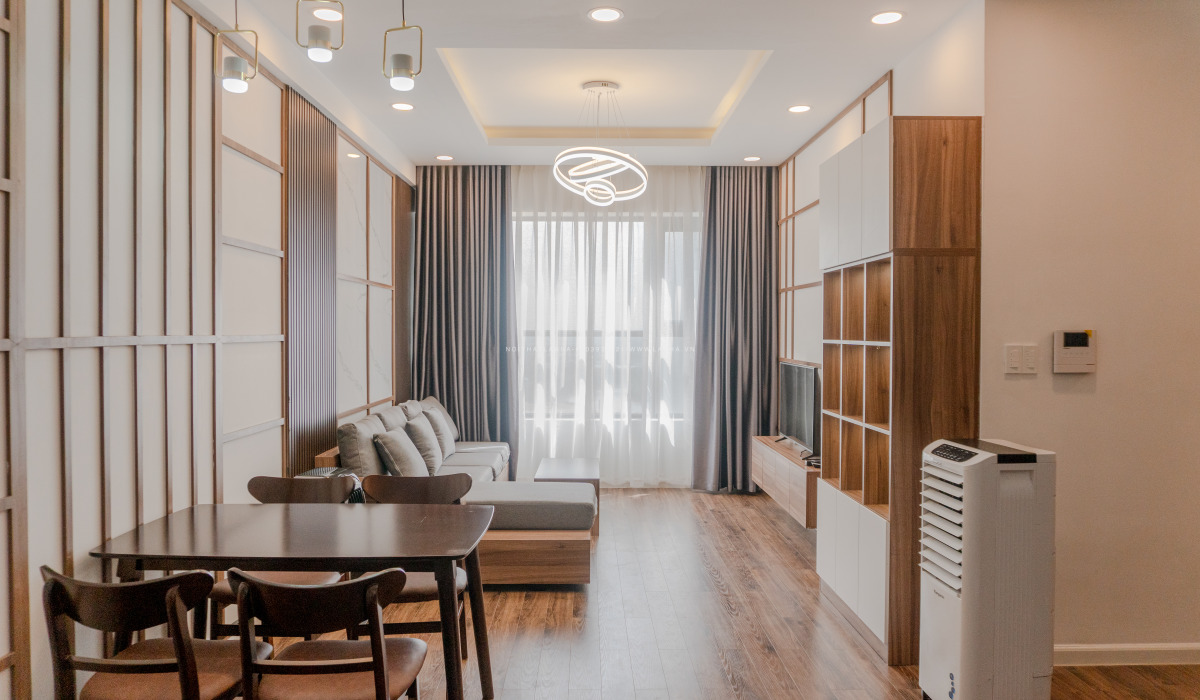 Thiet Ke Chung Cu Dep 70m2 26 Thiết kế phòng khách chung cư thông với phòng bếp