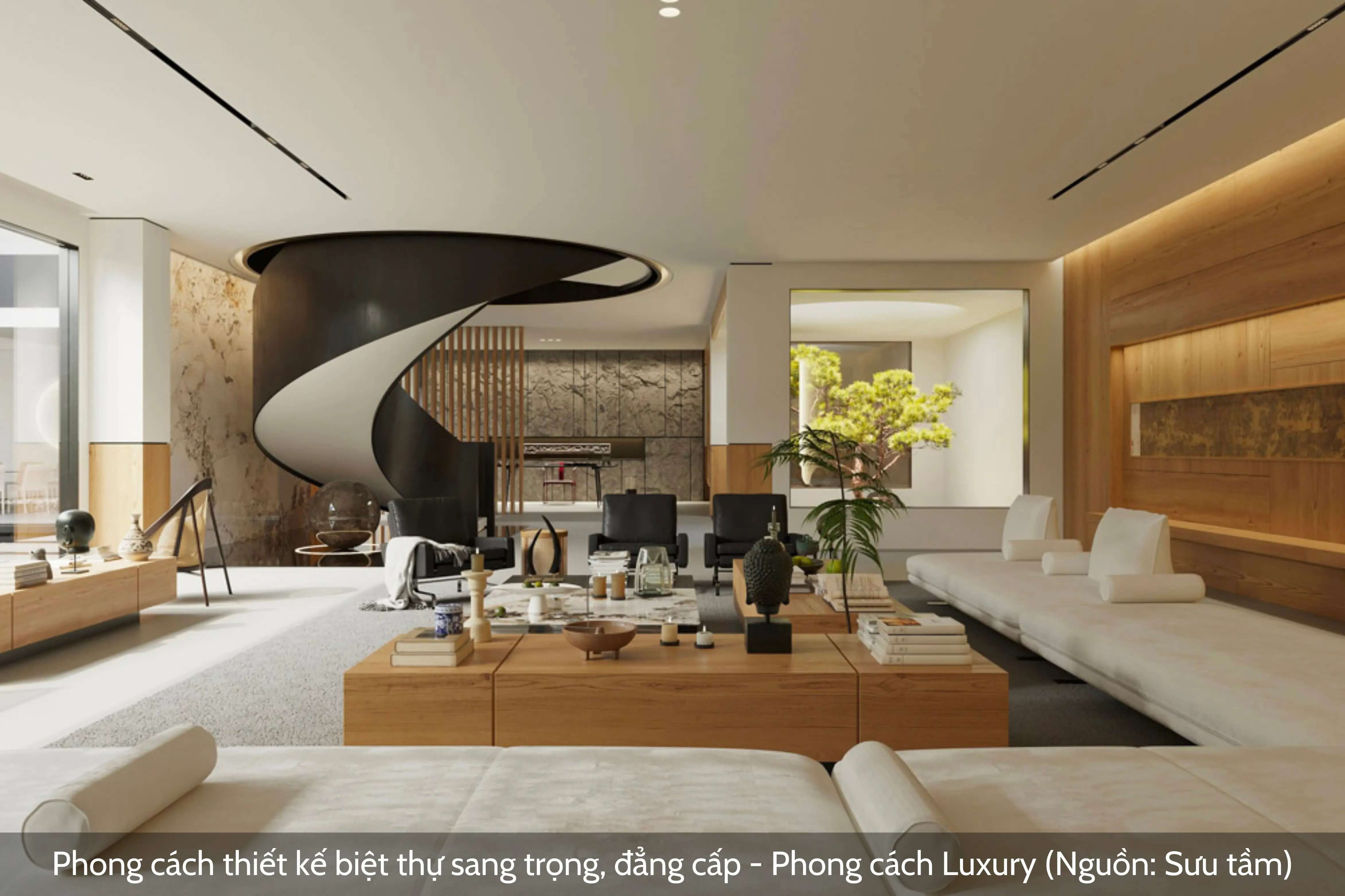 Phong cách thiết kế biệt thự sang trọng, đẳng cấp - Phong cách Luxury (Nguồn: Sưu tầm)