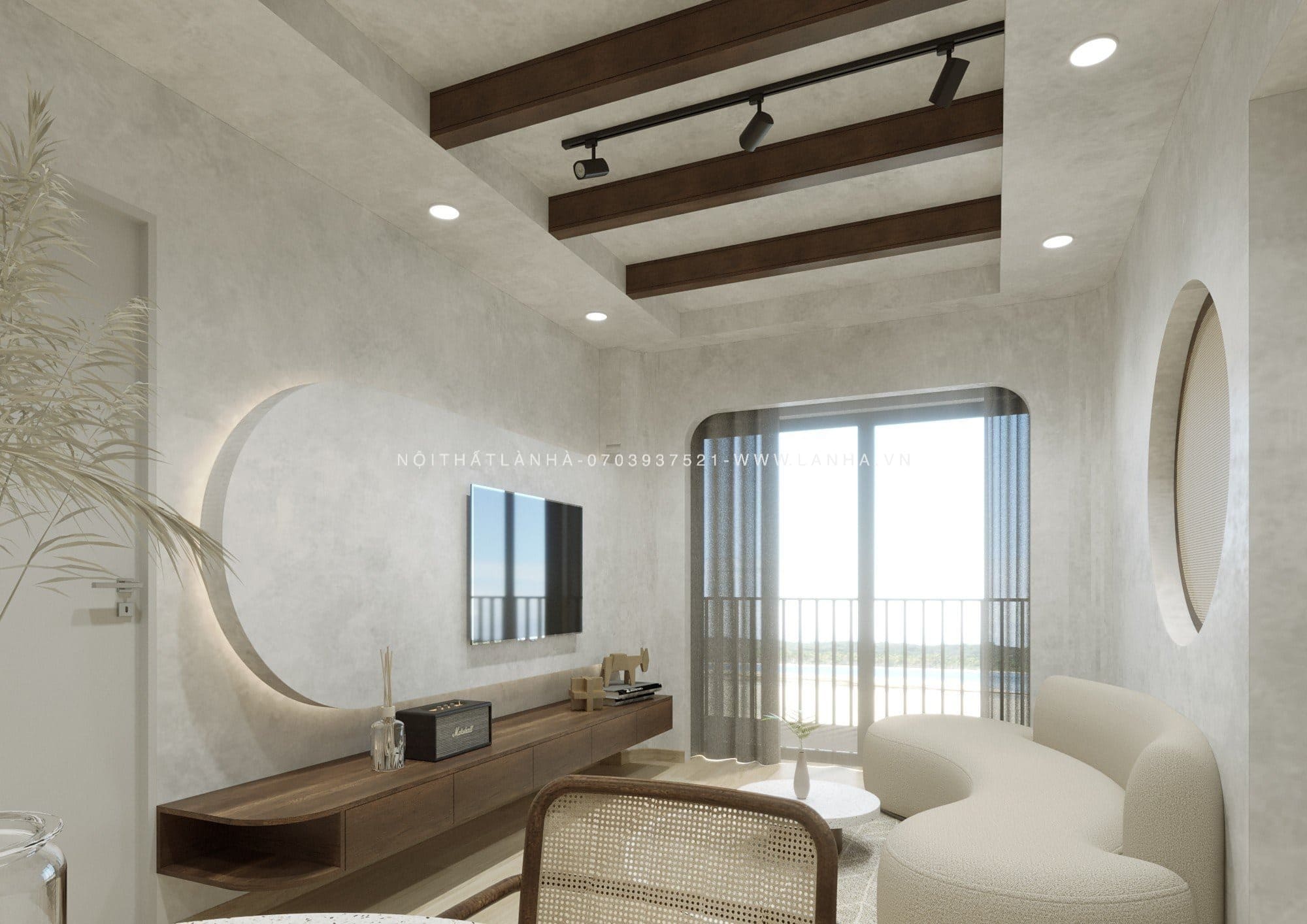 Phong cách thiết kế Wabi Sabi mộc mạc, không cầu kỳ