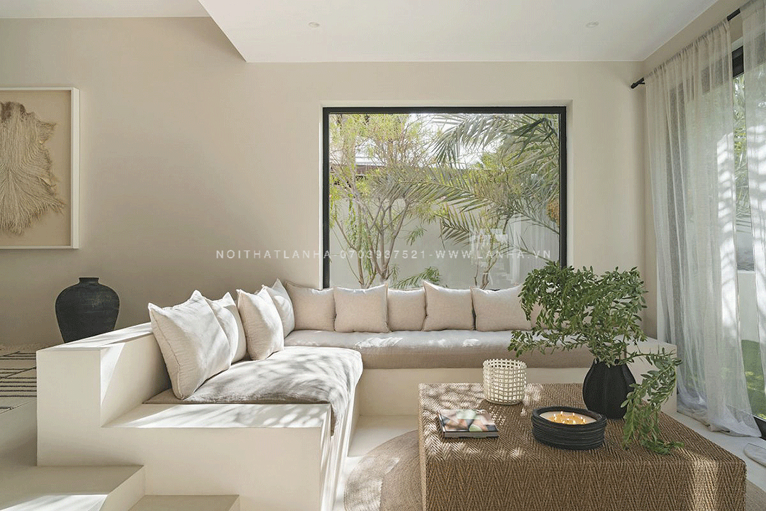 Thiết kế nội thất phòng khách nên tận dụng ánh sáng tự nhiên