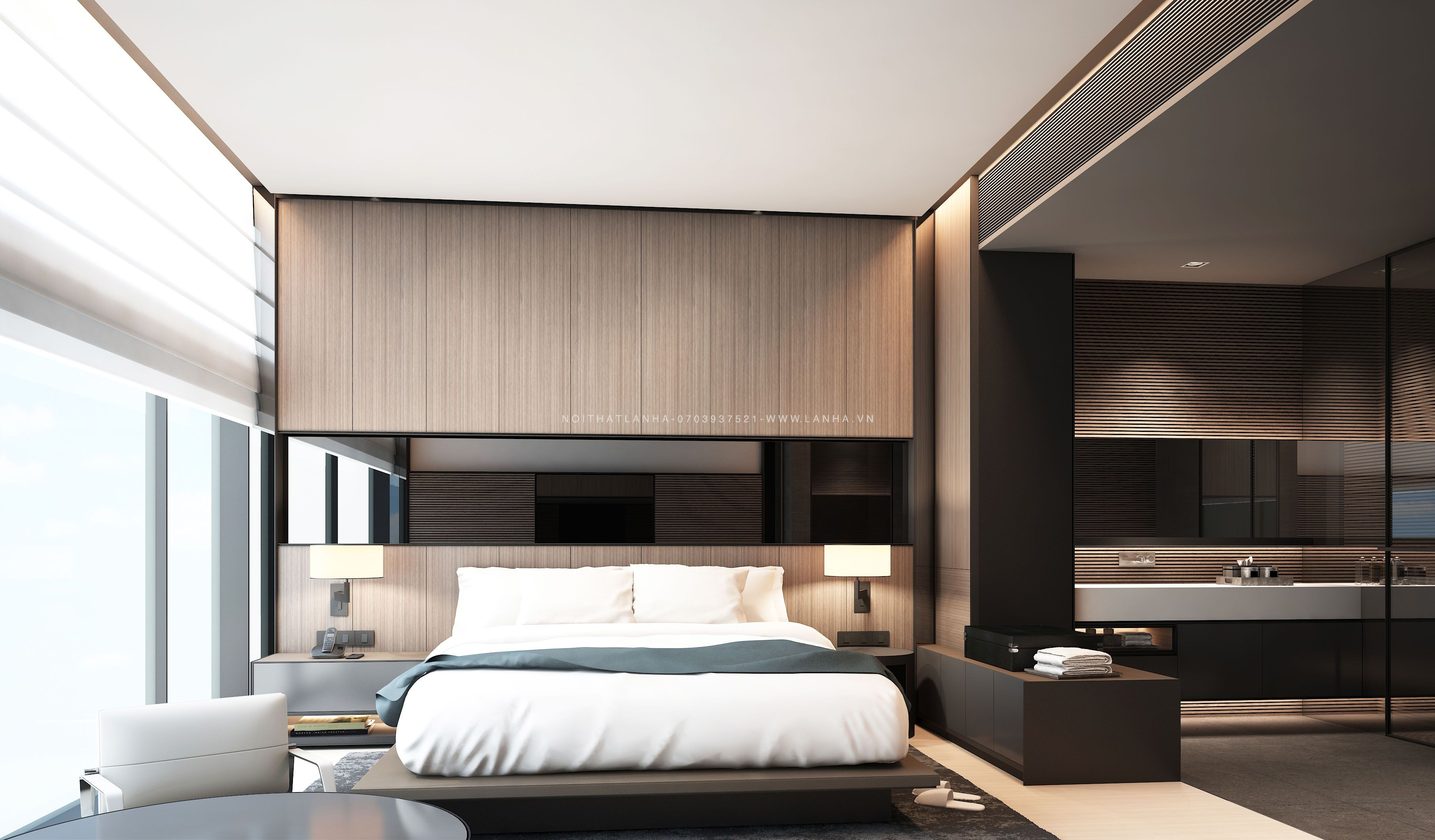  Phòng ngủ được thiết kế theo phong cách tối giản