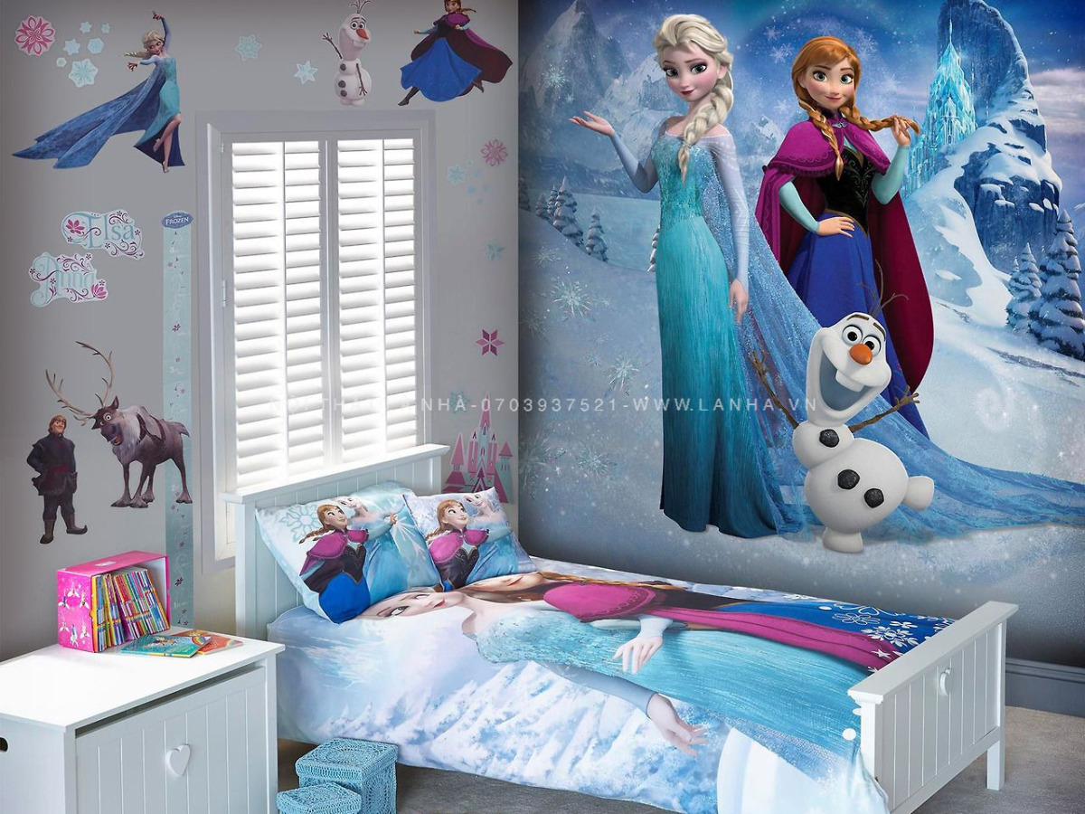 Thiết kế phòng ngủ theo bối cảnh phim hoạt hình