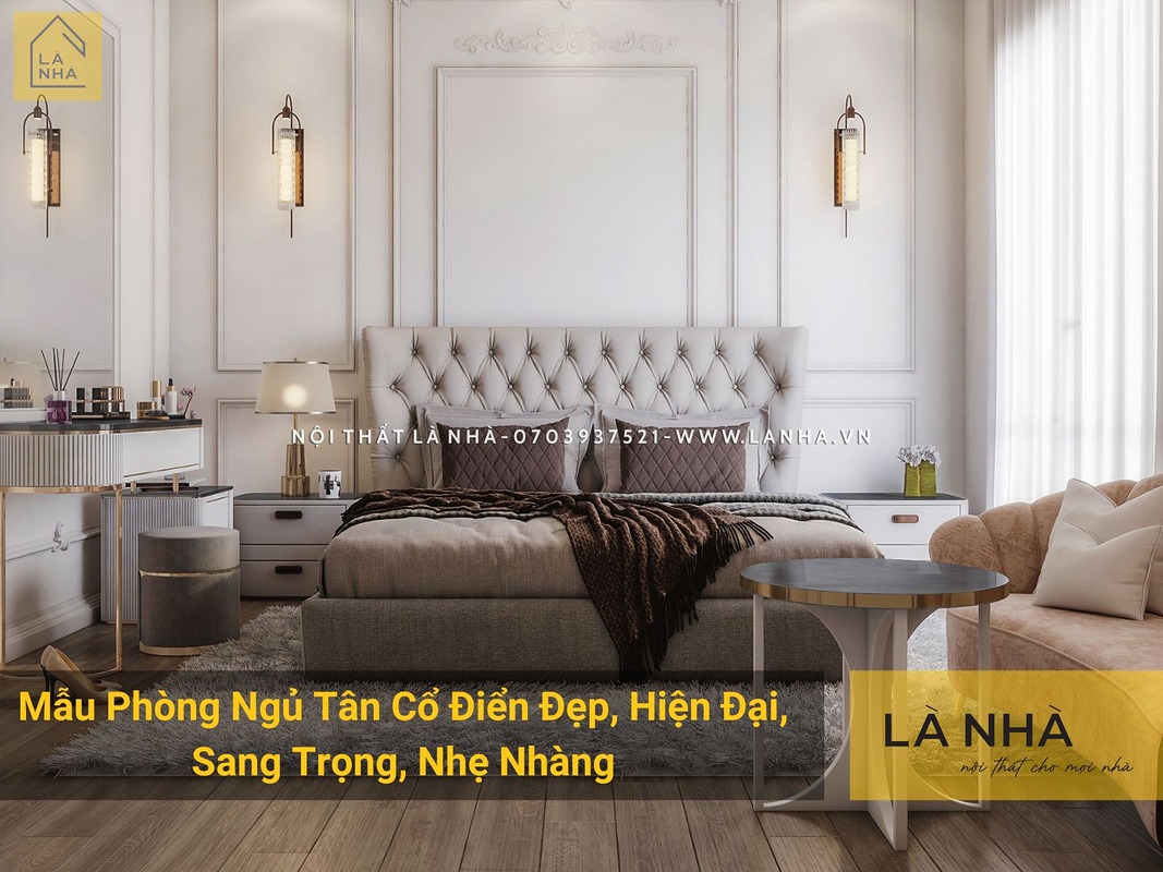 Phong Ngu Tan Co Dien Thumb Mẫu Phòng Ngủ Tân Cổ Điển Đẹp, Sang Trọng, Hiện Đại