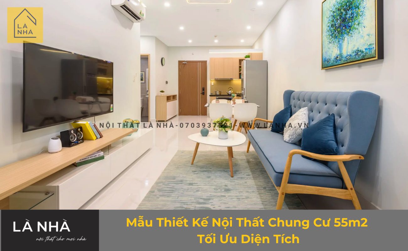 Thiet Ke Noi That Chung Cu 55m2 Thumb Thiết kế nội thất không gian mở tối ưu diện tích