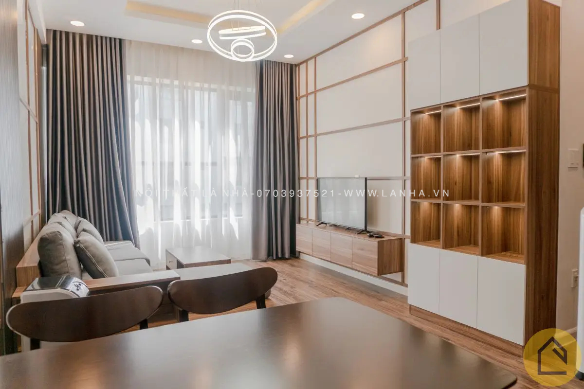 Thiết kế nội thất chung cư 60m2 mang phong cách Japandi 