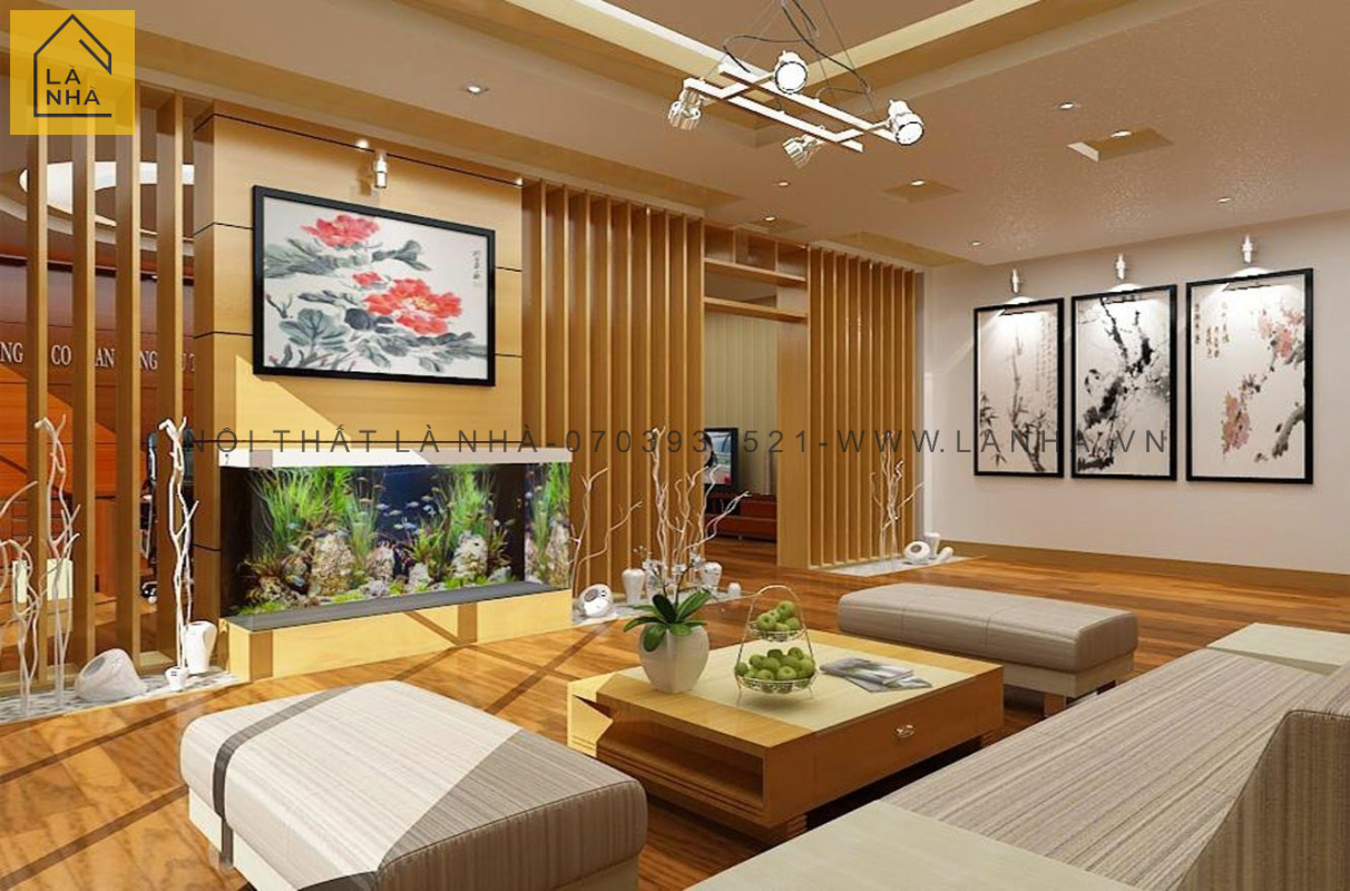 Bo Tri Phong Khach Dep Thumb Top 20 nguyên tắc bố trí phòng khách đẹp, phong thủy - Là Nhà