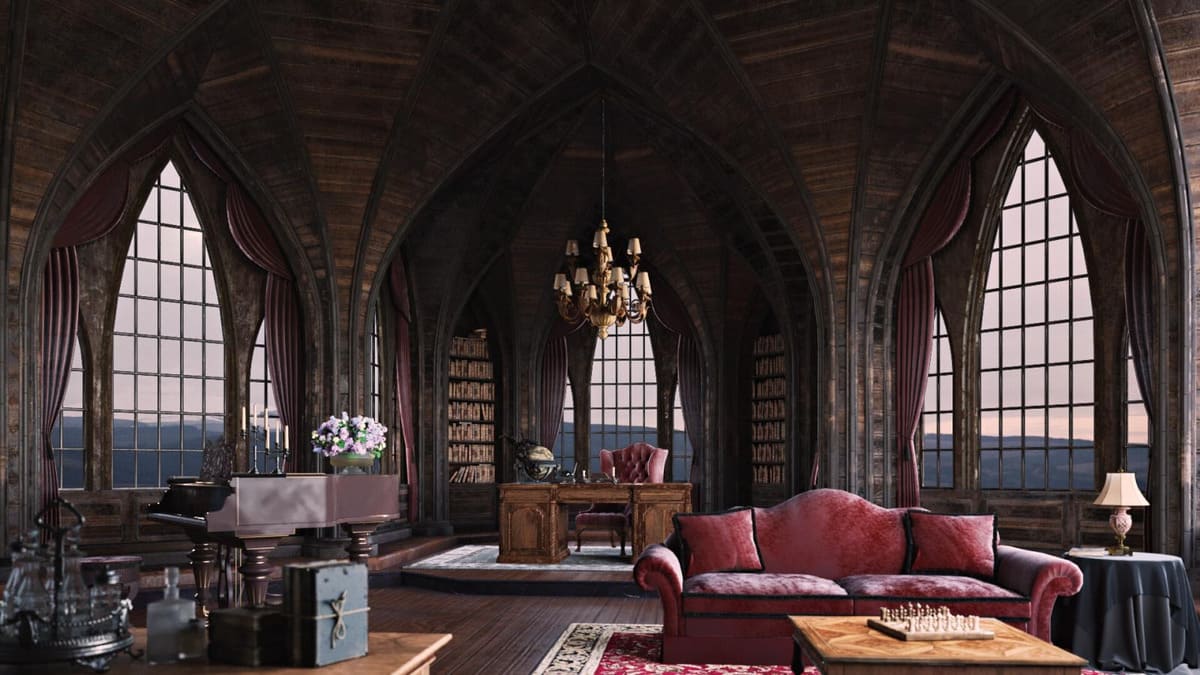 Phong cách thiết kế nội thất Gothic