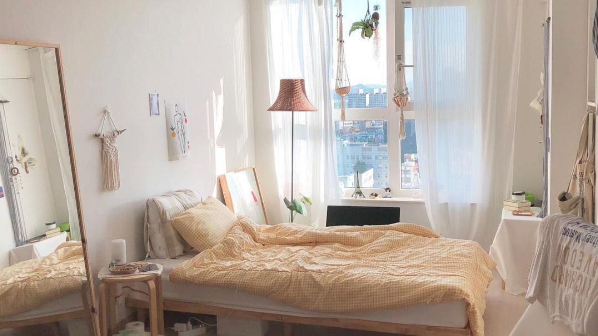 Decor phòng ngủ nhỏ vintage đơn giản