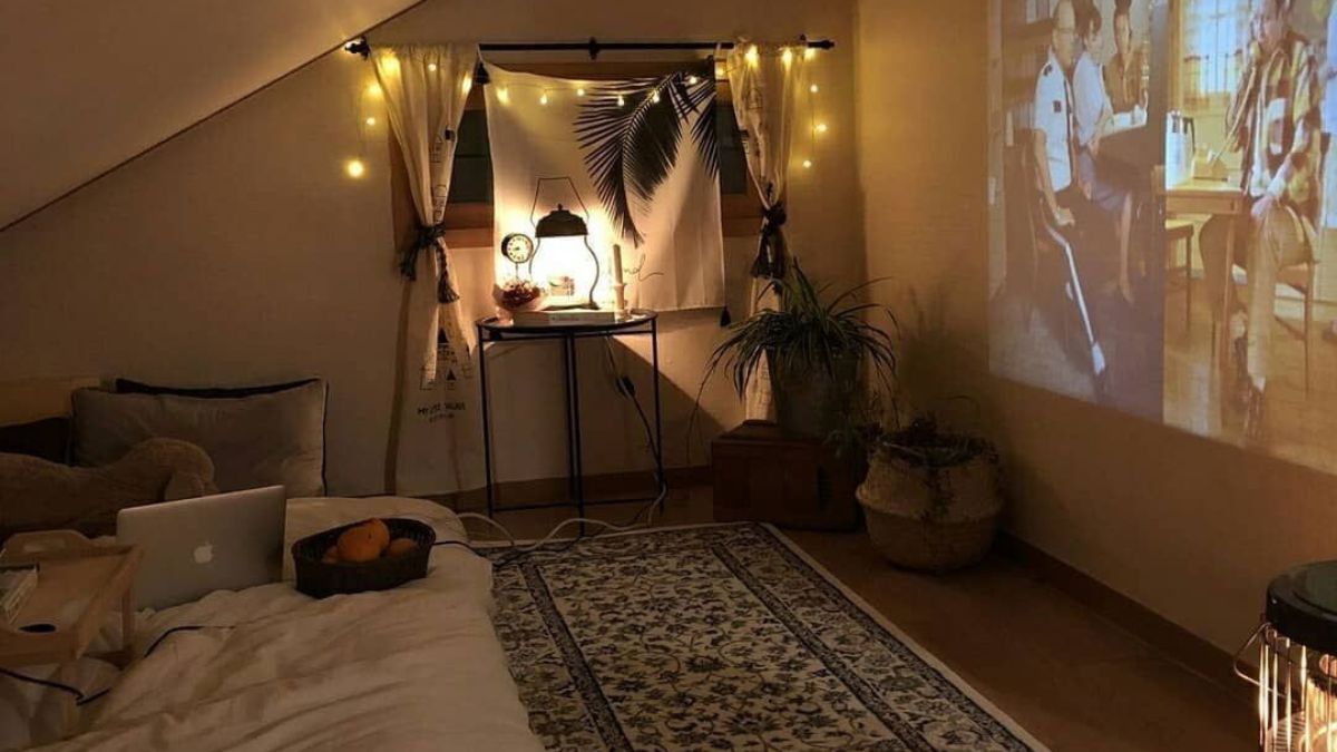 Decor phòng ngủ nhỏ vintage cực chill