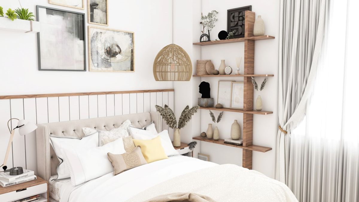 Decor phòng ngủ vintage hiện đại