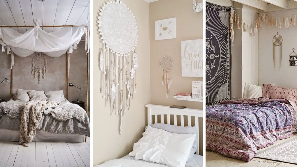 Decor phòng ngủ phong cách vintage với Dreamcatcher 