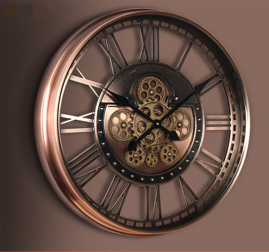 Đồng hồ có vỏ gỗ hoặc kim loại cổ điển thường là sự lựa chọn tốt cho phòng ngủ vintage