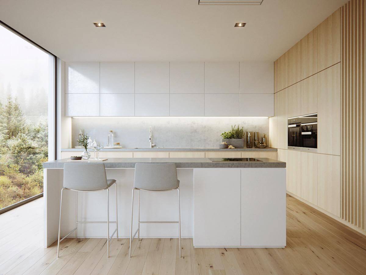 Mẫu phòng bếp phong cách Minimalism