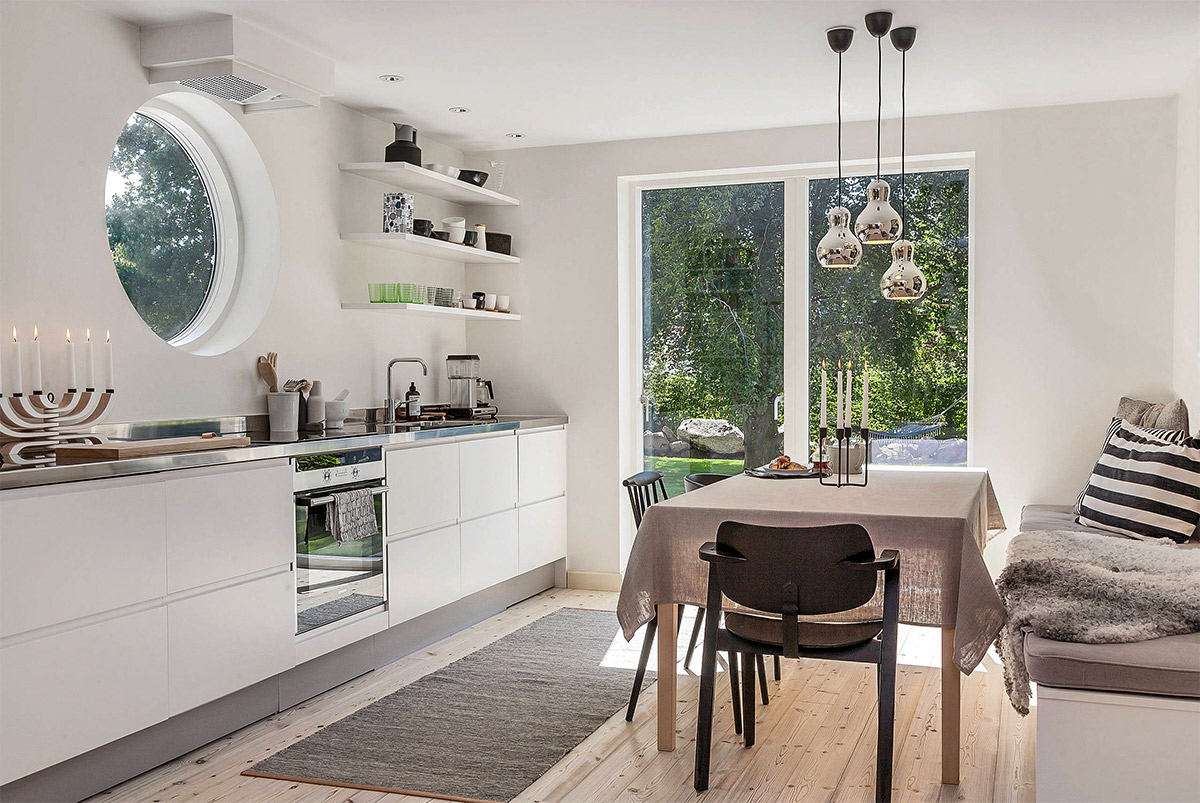 Thiết kế nội thất phòng bếp phong cách Scandinavian đẹp