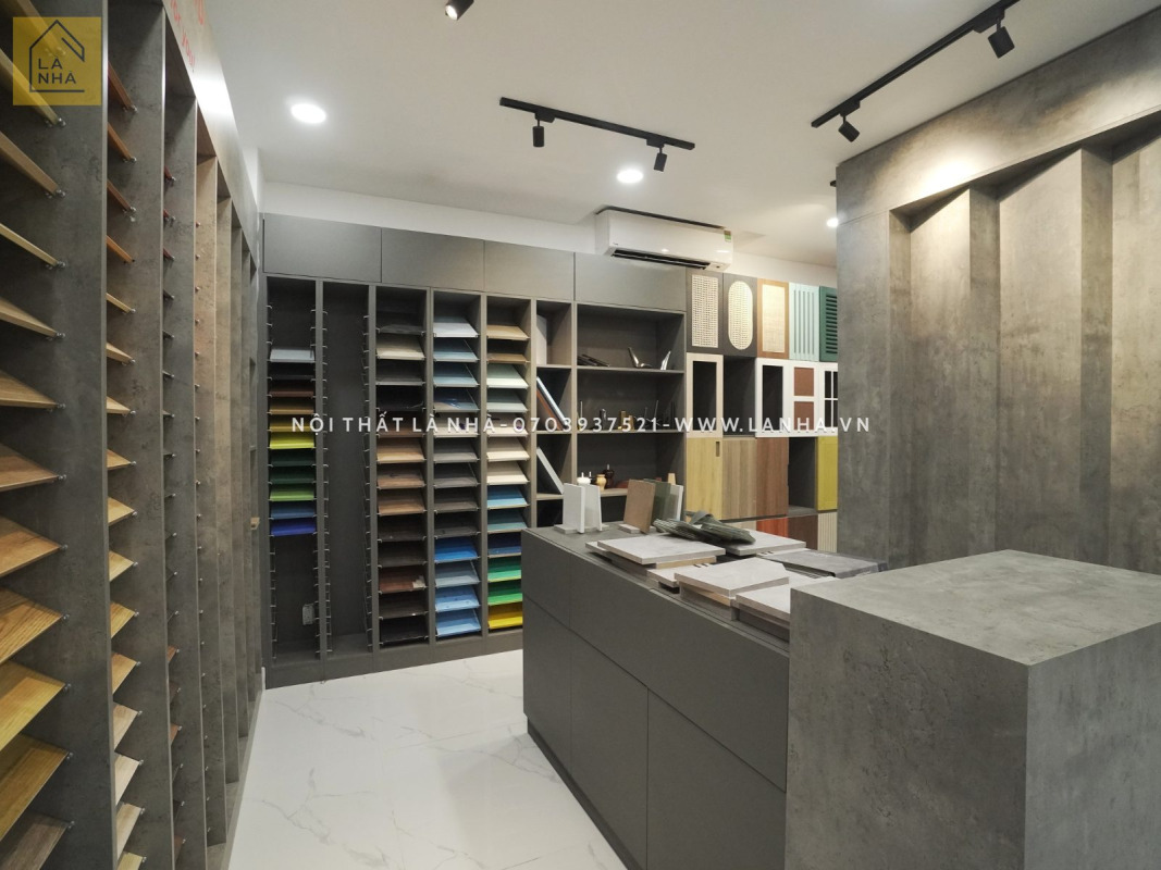 Vat Lieu Trang Tri Noi That Thumb Phòng vật liệu trang trí nội thất đẹp tại showroom của Là Nhà