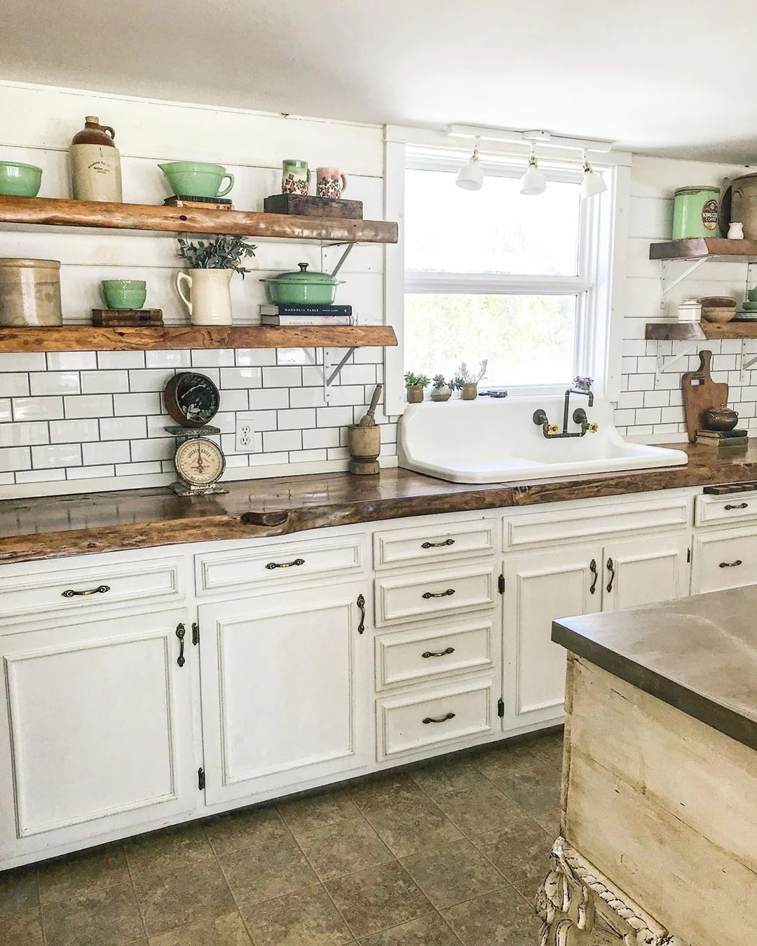 Kiểu bày trí và lựa chọn nội thất nhà bếp theo phong cách vintage 