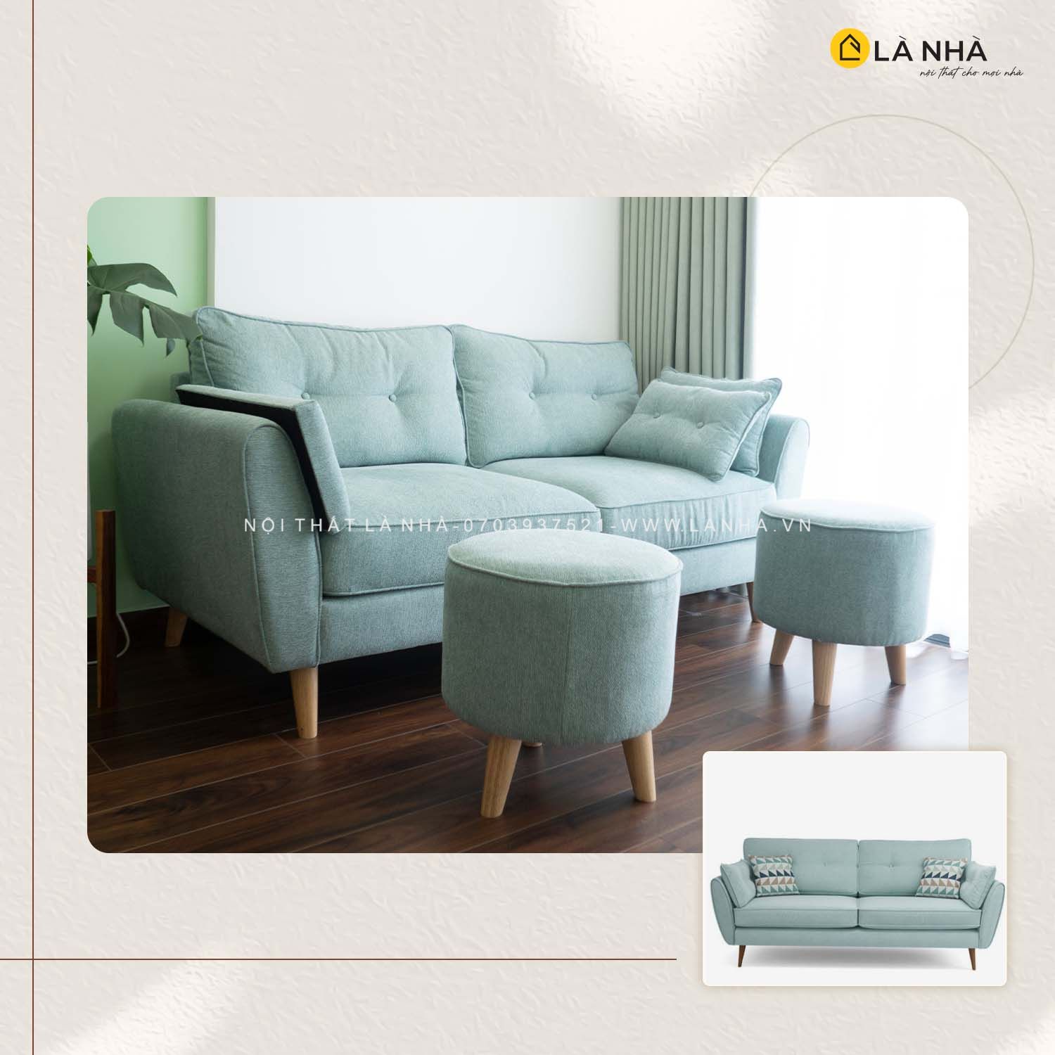 Với kích thước nhỏ hơn so với các mẫu sofa lớn, chúng phù hợp cho các căn hộ hay phòng khách có diện tích hạn chế