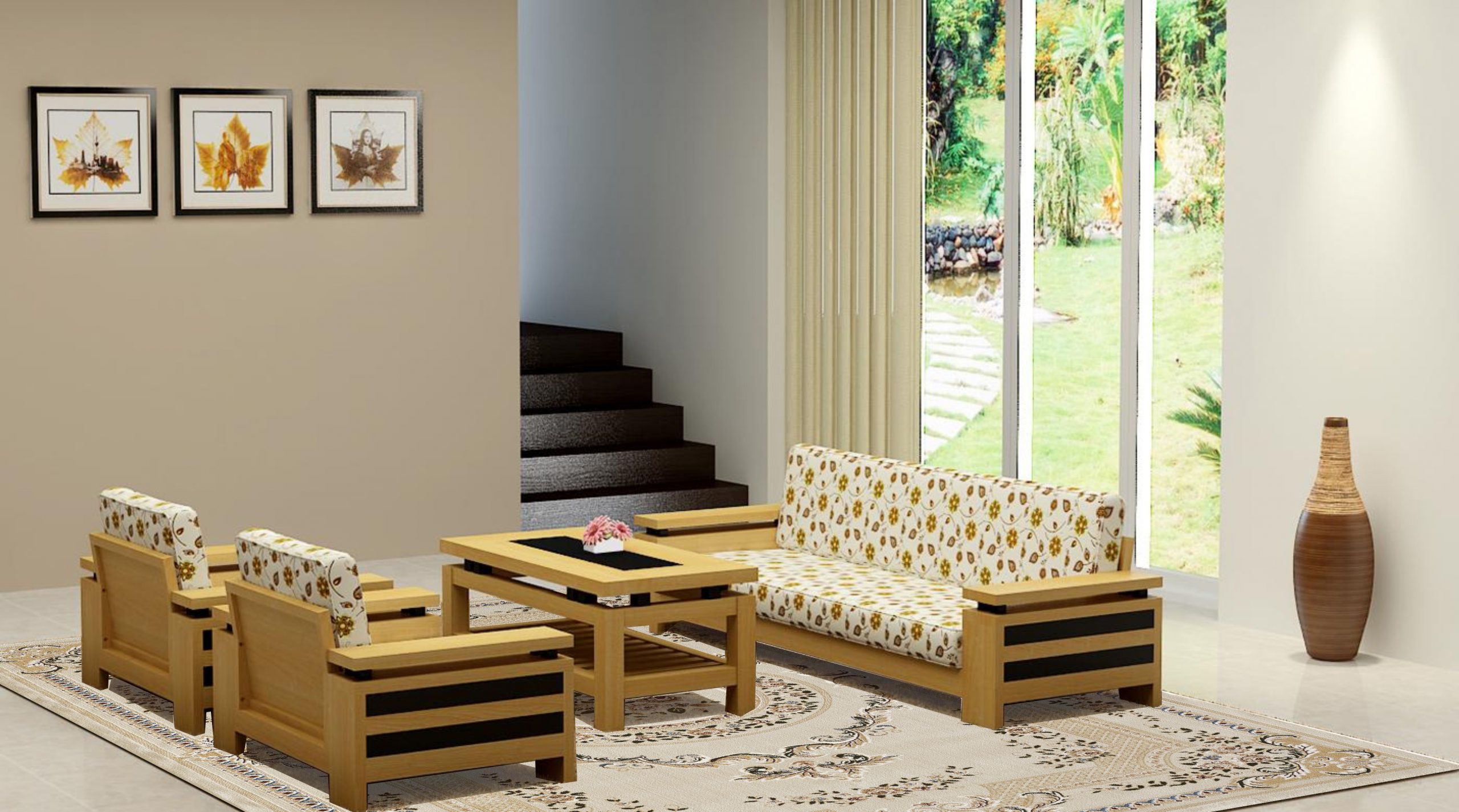 Lựa chọn thảm có phong cách tương đồng với phòng khách