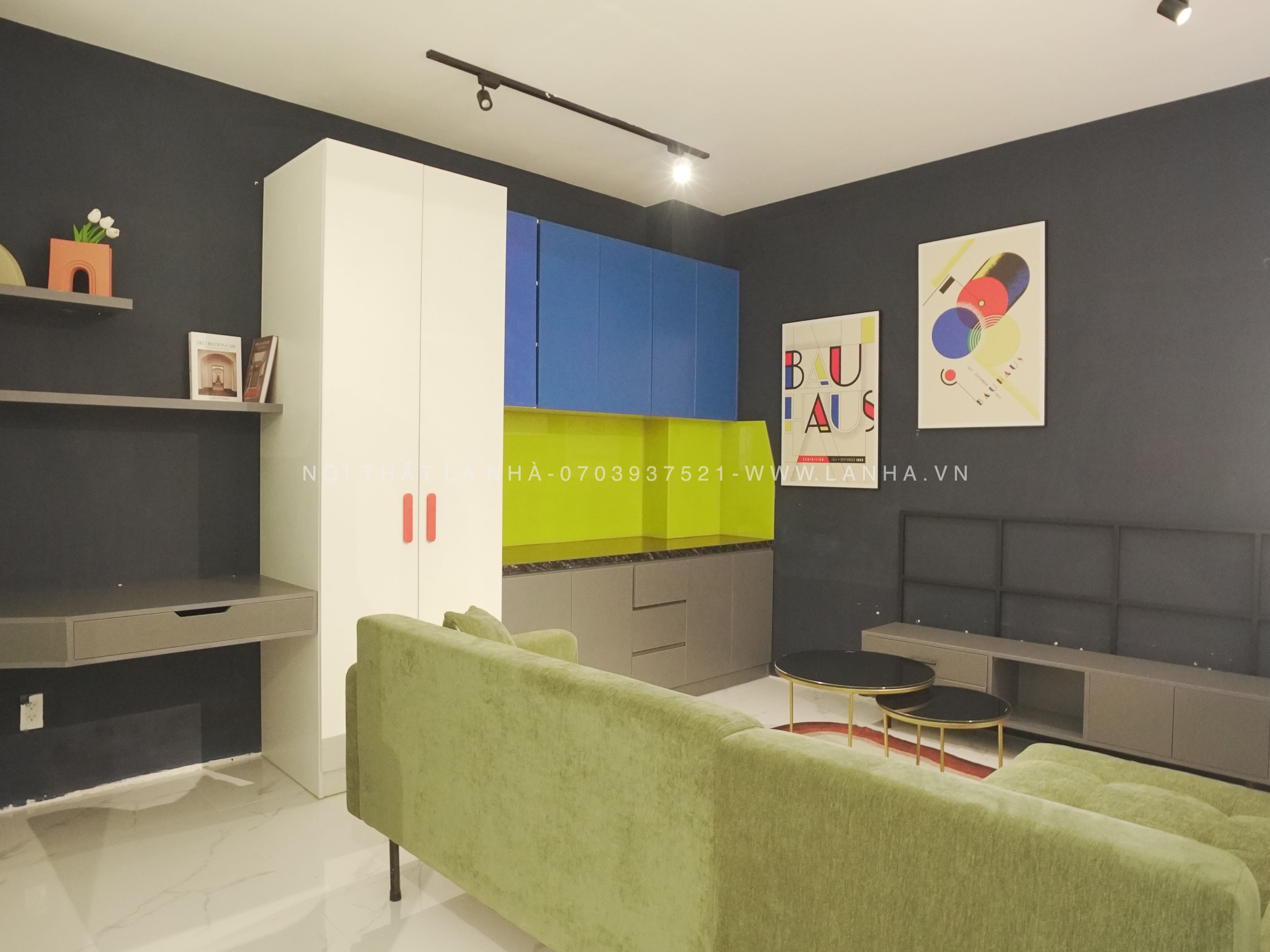Là Nhà thiết kế phòng khách theo phong cách Bauhaus
