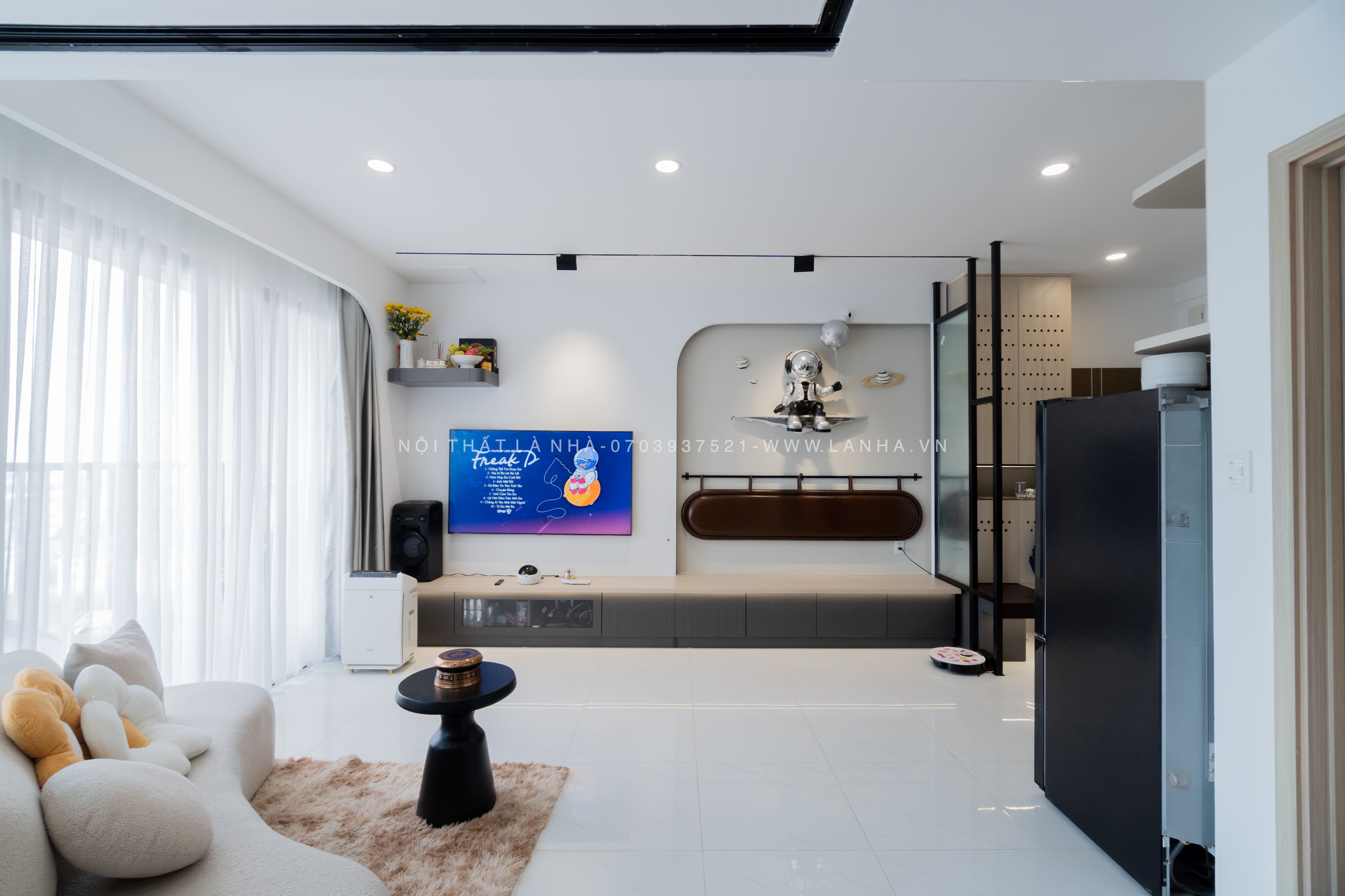 Mẫu thiết kế nội thất phòng khách chung cư hiện đại