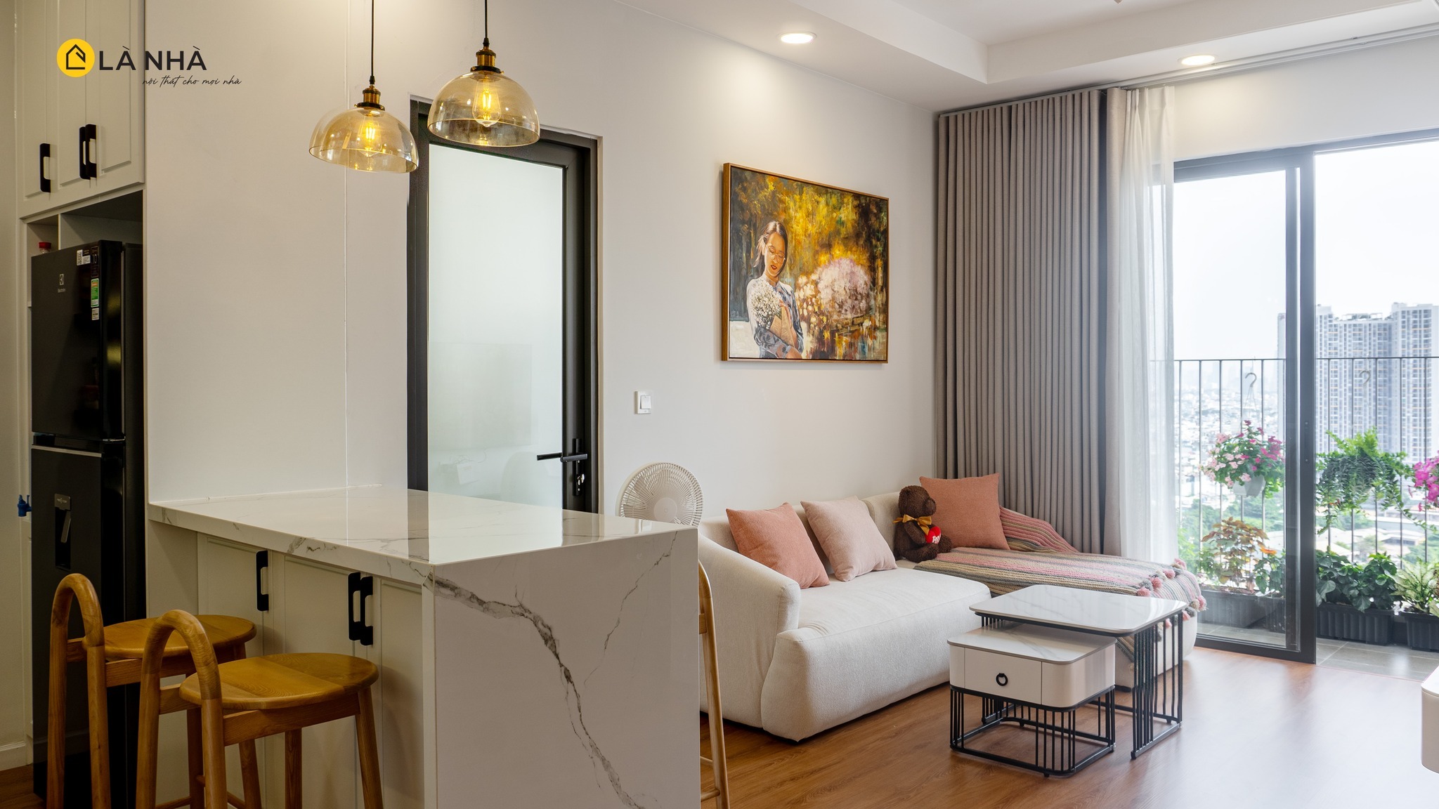 Công trình do Là Nhà thiết kế và thi công nội thất chung cư