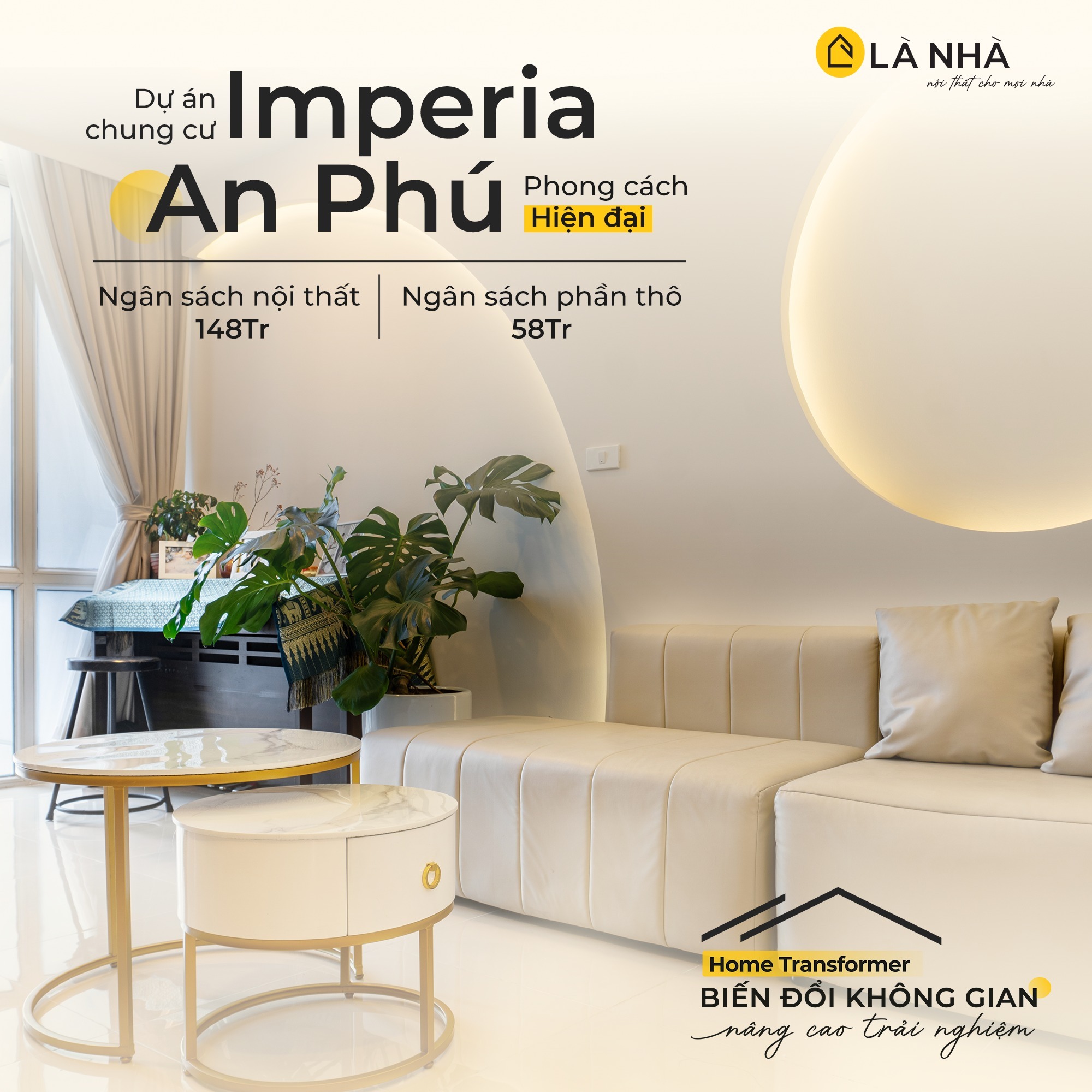 Dự án thiết kế nội thất chung cư do Là Nhà thực hiện