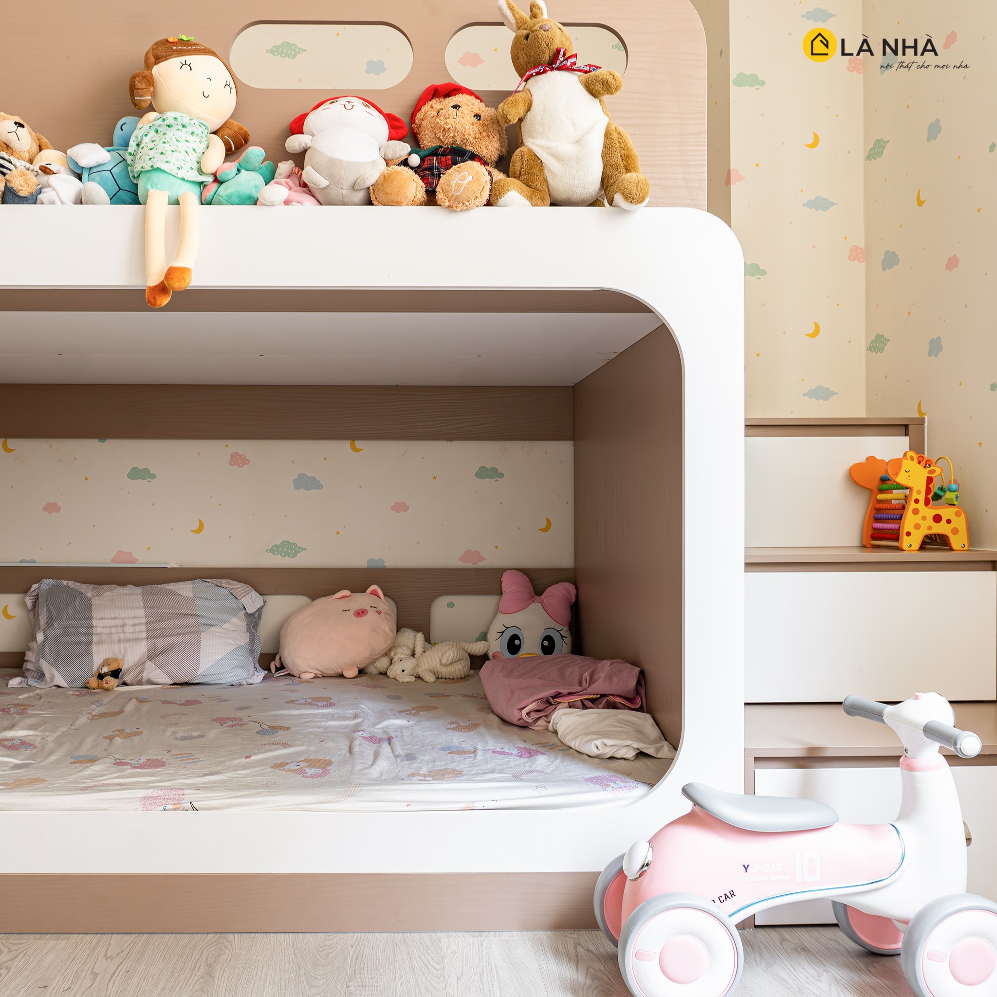 Thiết kế nội thất phòng ngủ cho bé gái
