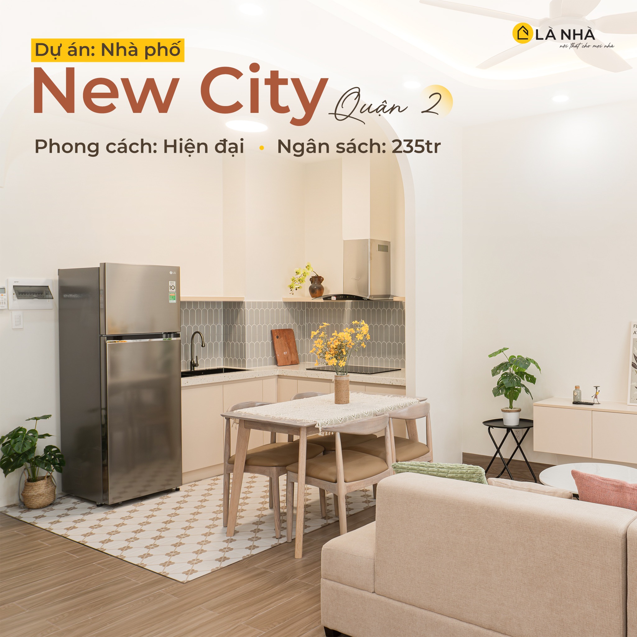 Thiết kế dự án căn hộ chung cư 2 phòng ngủ