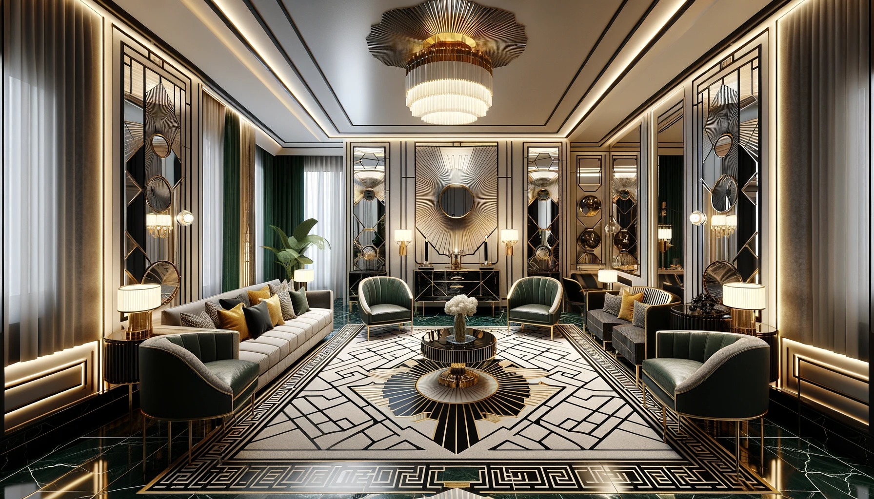 Không gian lộng lẫy cùng lối kiến trúc Art Deco