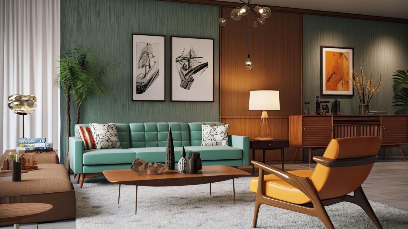Sự phối màu hoàn hảo từ lối kiến trúc Mid-Century