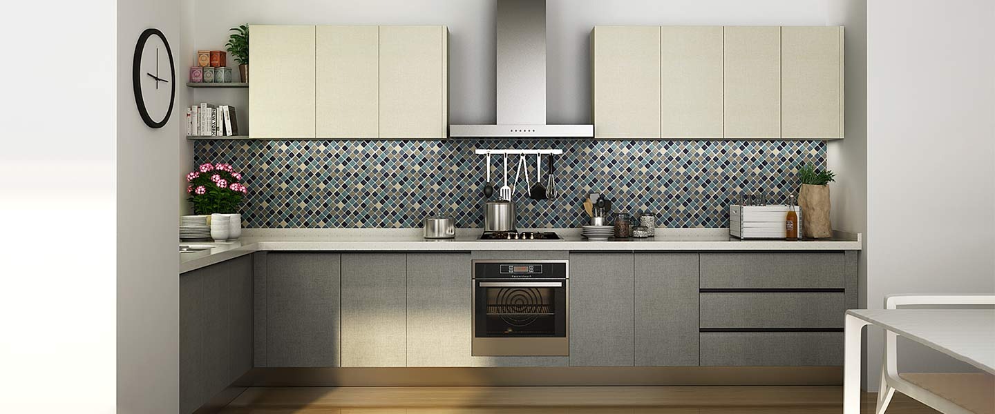Mẫu tủ bếp phủ Melamine hiện đại đẹp mắt