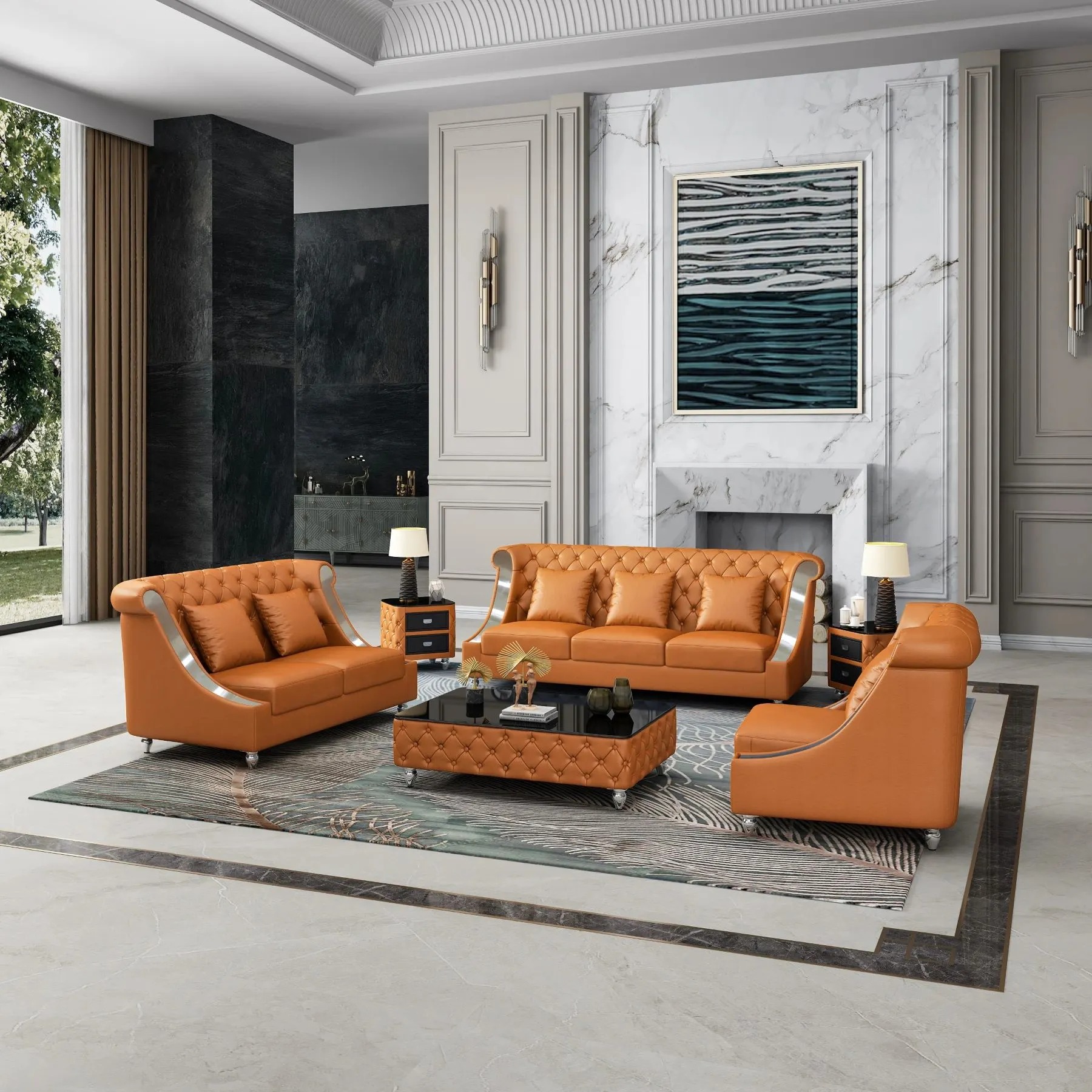 Lựa chọn mẫu ghế sofa sang trọng làm điểm nhấn nổi bật cho phòng khách (Nguồn: Sưu tầm)
