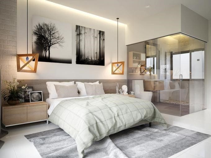 Phòng ngủ 25m2 đầy tính nghệ thuật