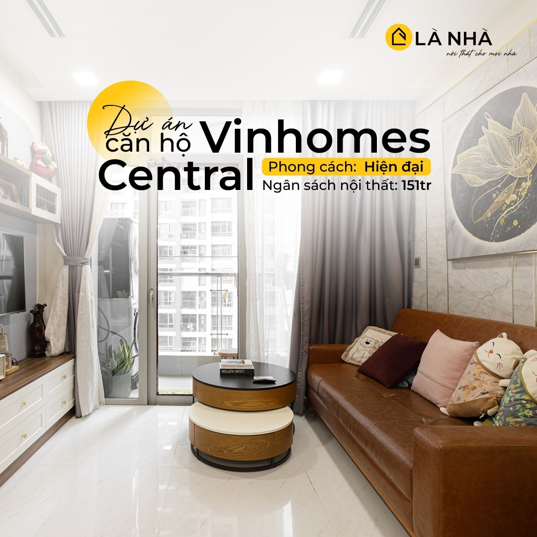 Thi công phòng khách căn hộ Vinhomes Central