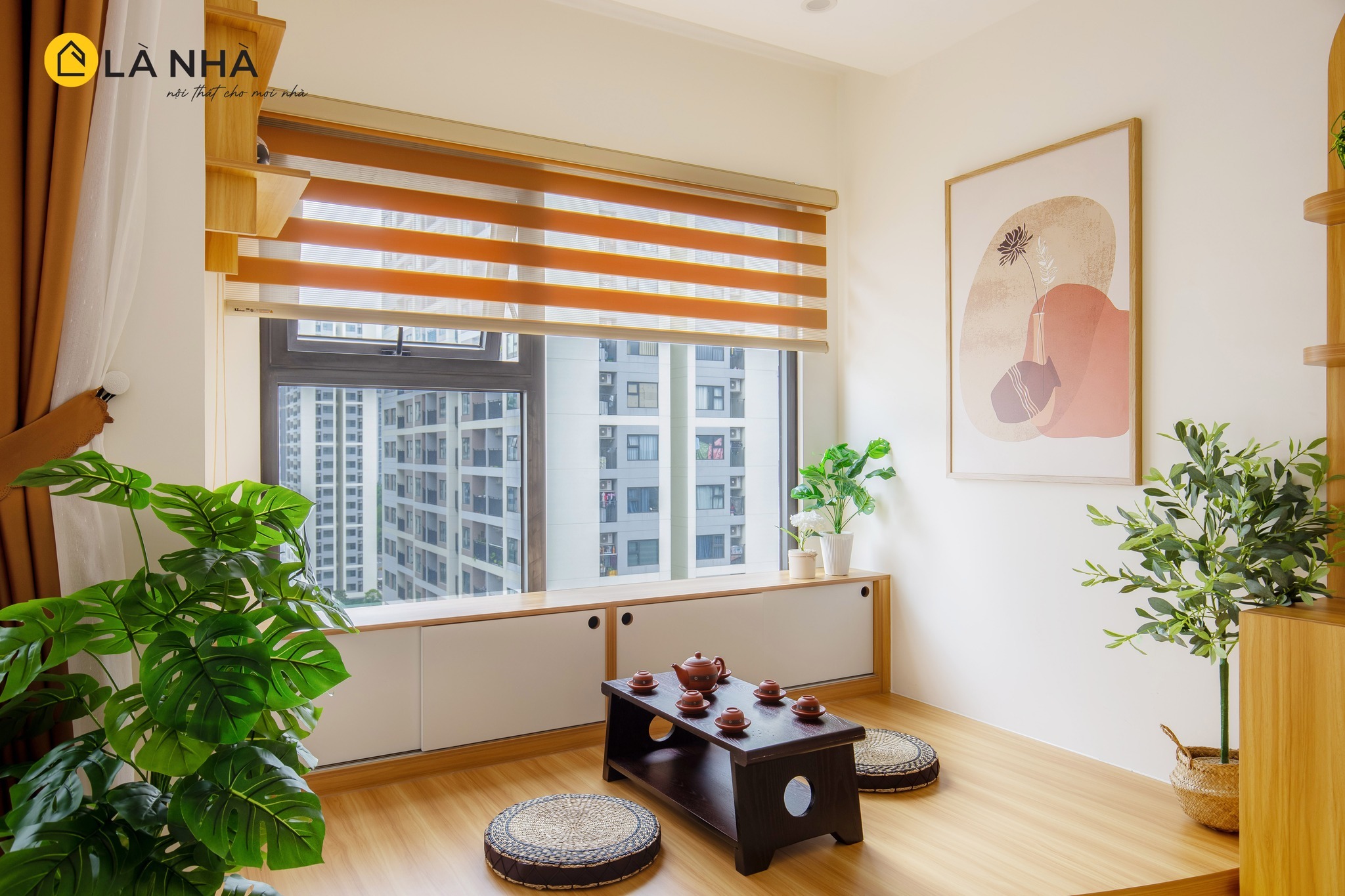 Phòng khách tận dụng tối đa ánh sáng tự nhiên