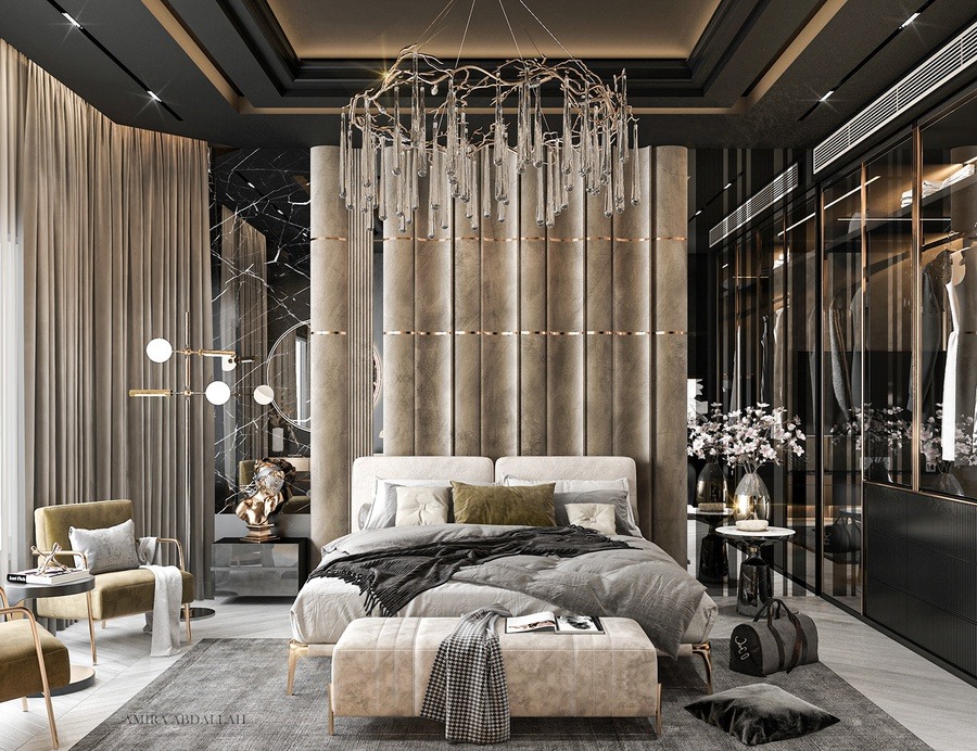 Phong cách luxury nổi bất với nội thất bắt mắt